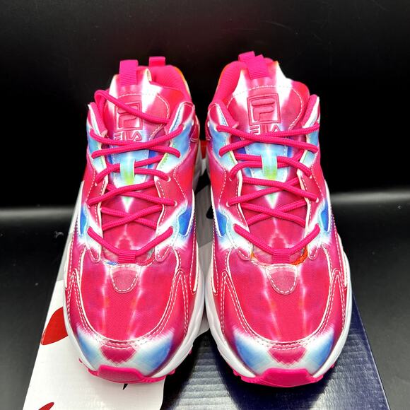 NEW Fila Ray Tracer Women’s Sneakers Pink Multi Size 7.5 5RM01666-785 - Picture 4 of 10